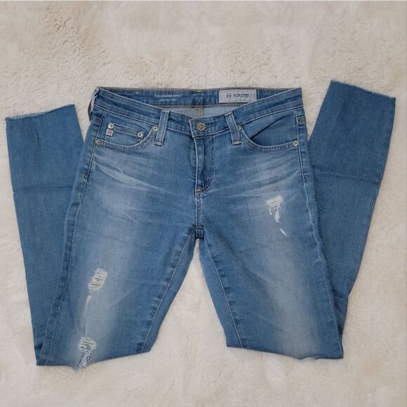Adriano Goldschmied AG The Legging Super Skinny Ankle Jeans Size 27 x 28 Inseam - Picture 1 of 10